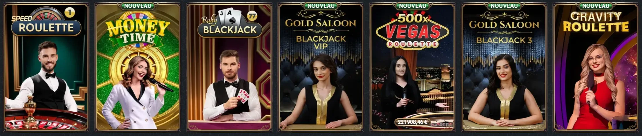 Le live casino